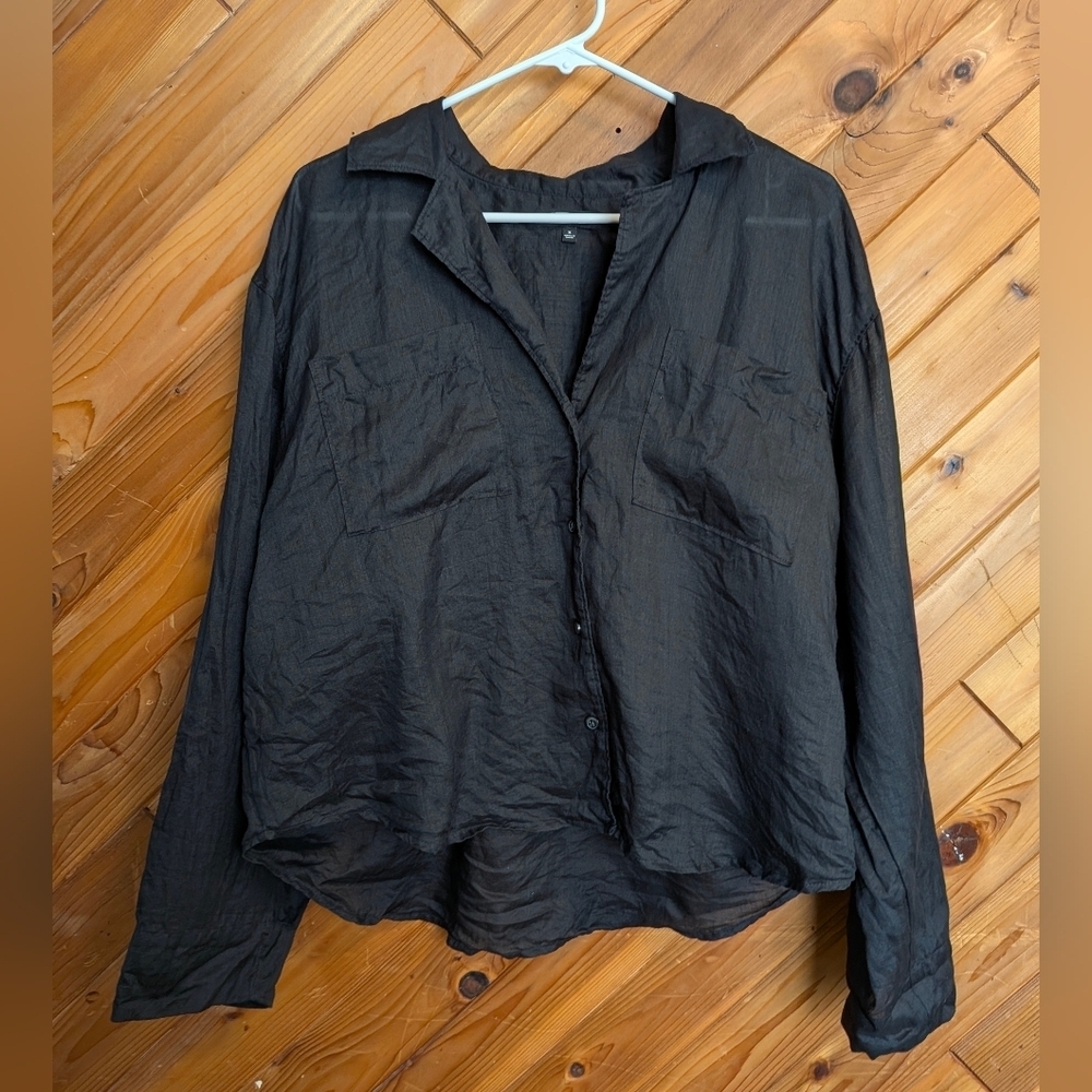 Madewell Resort Long-Sleeve Shirt Size Medium - Picture 3 of 8